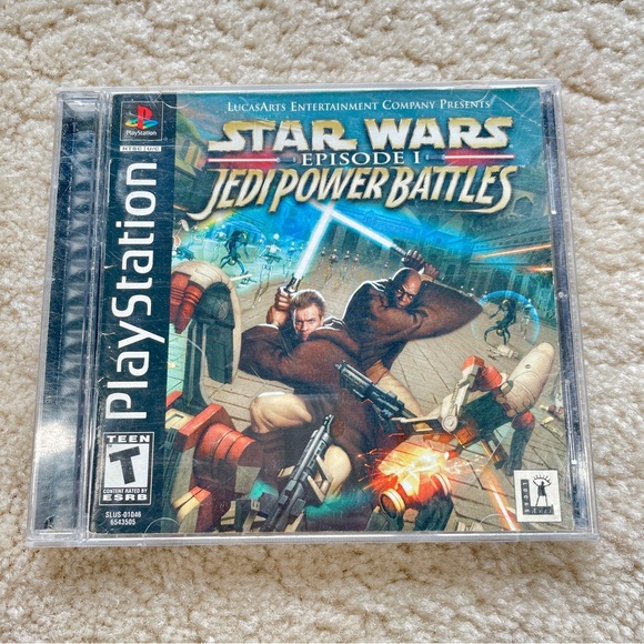 Sony Other - STAR WARS EPISODE 1 JEDI POWER BATTLES PLAYSTATION PS1 COMPLETE CIB
